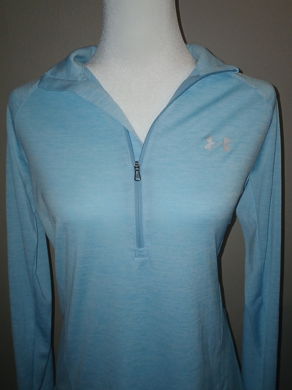 Under Armour Light Blue Women's Half-Zip Performance Top